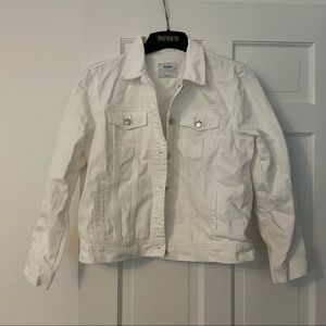 OLD NAVY WHITE DENIM JACKET NEW WITH TAGS